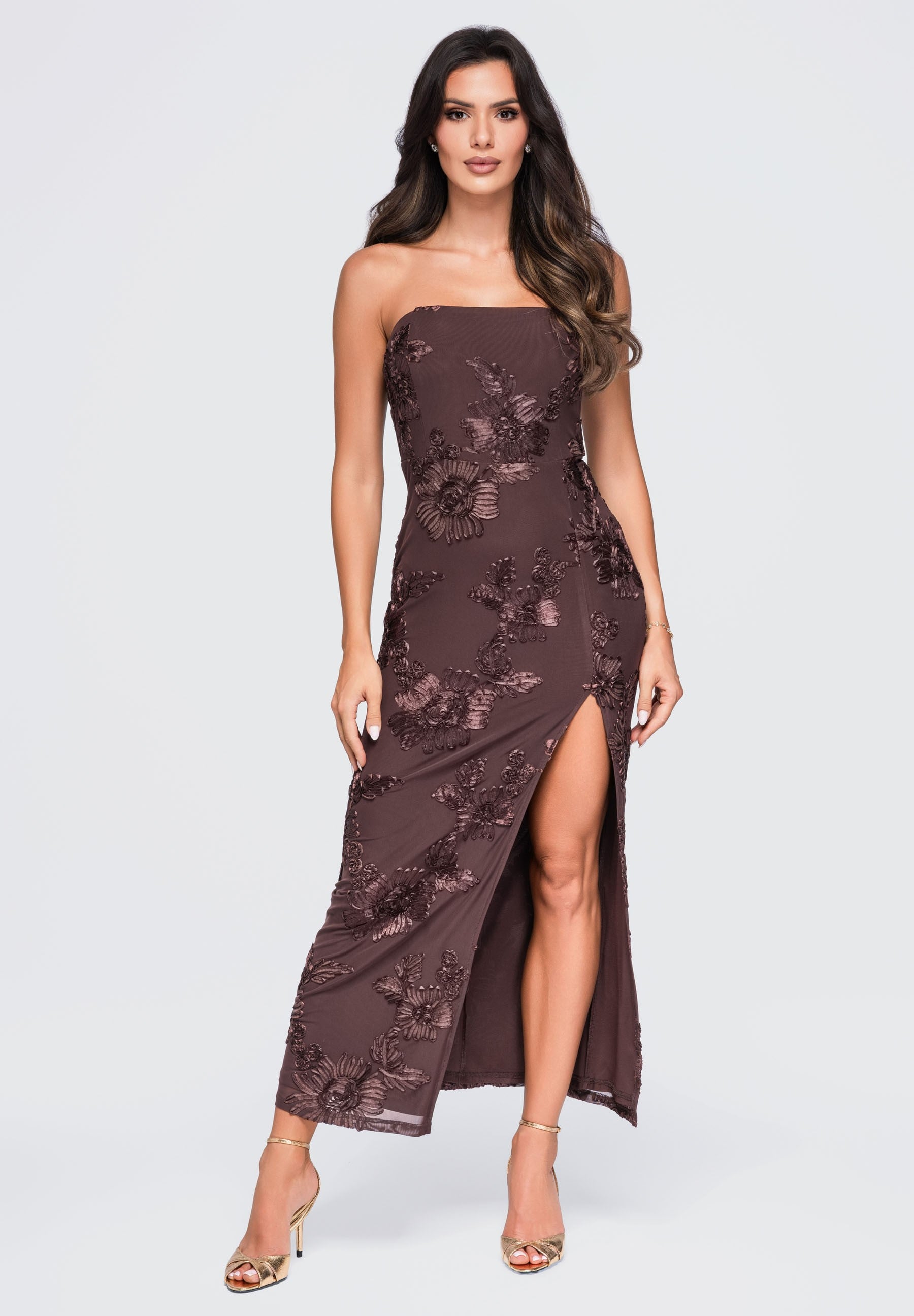 Evening dress brown — 3
