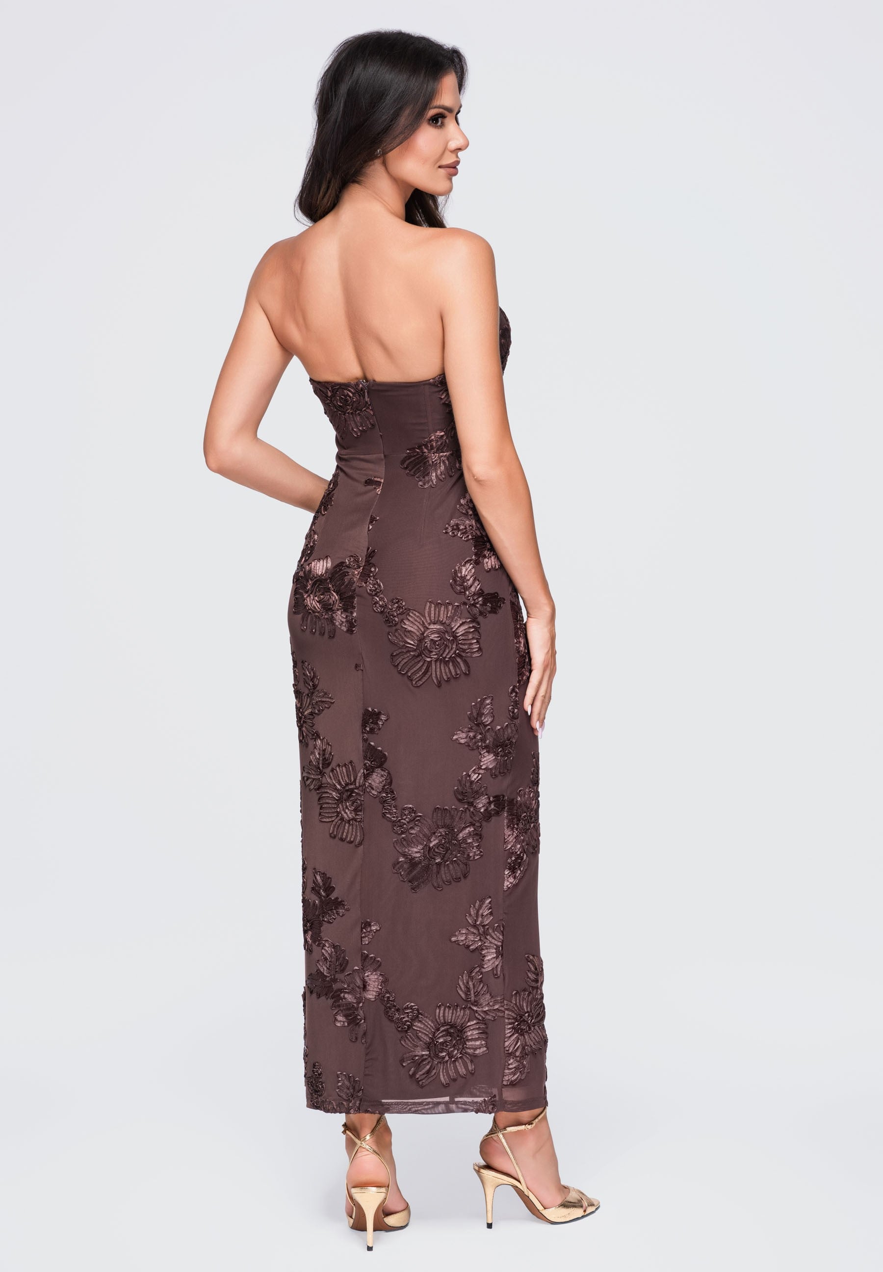 Evening dress brown — 4