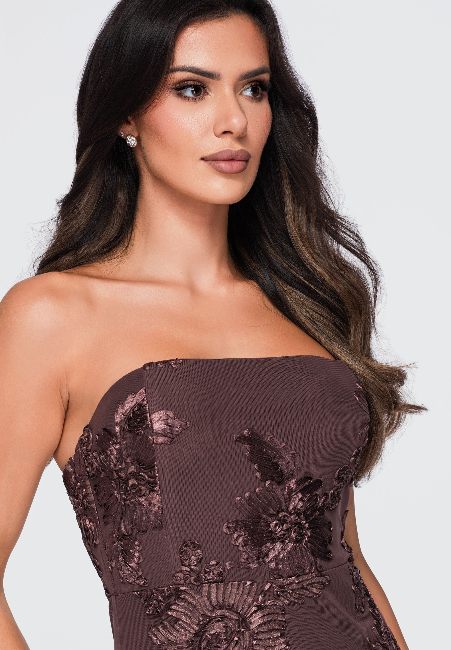 Evening dress brown — 6