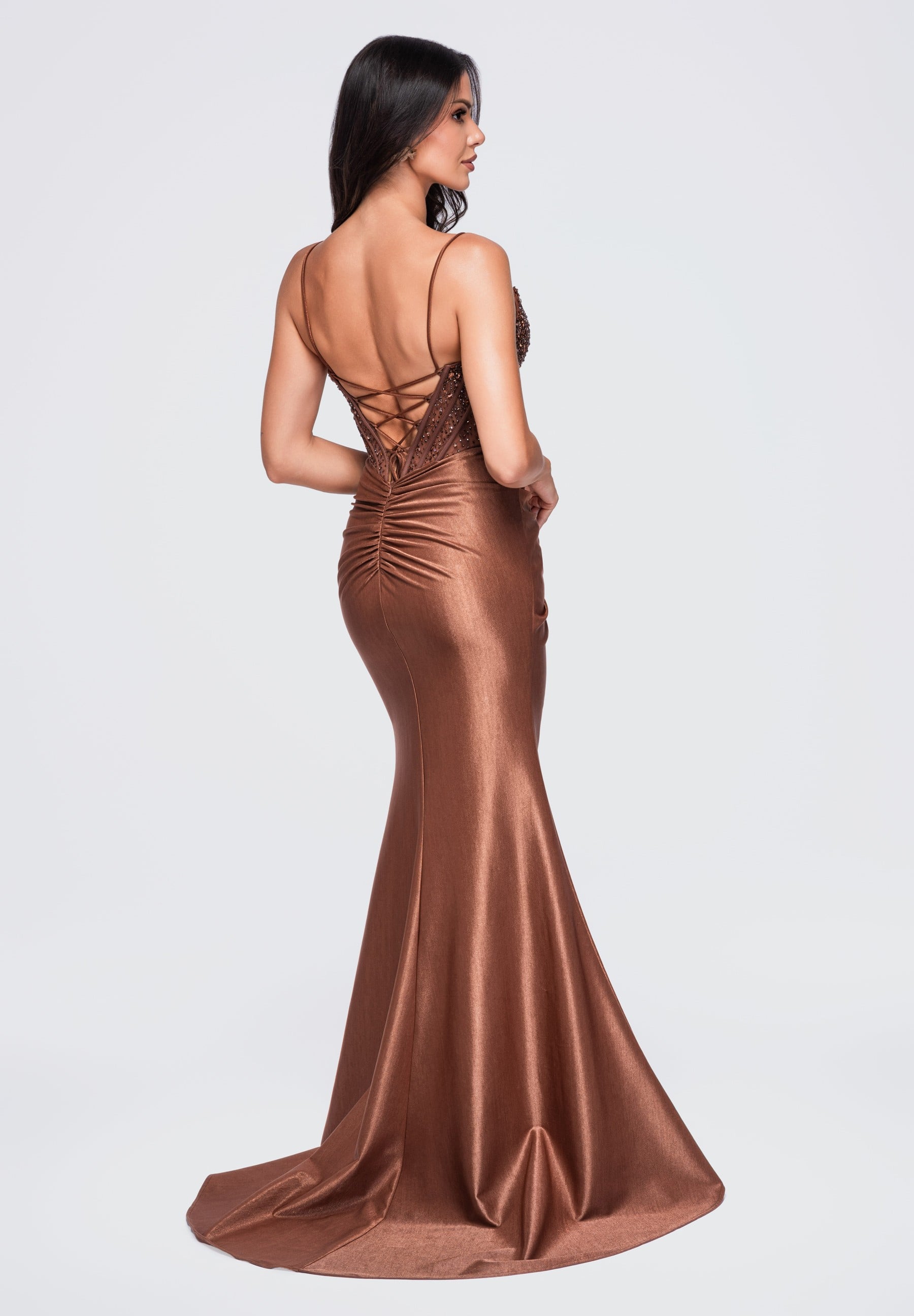 Evening dress brown — 2