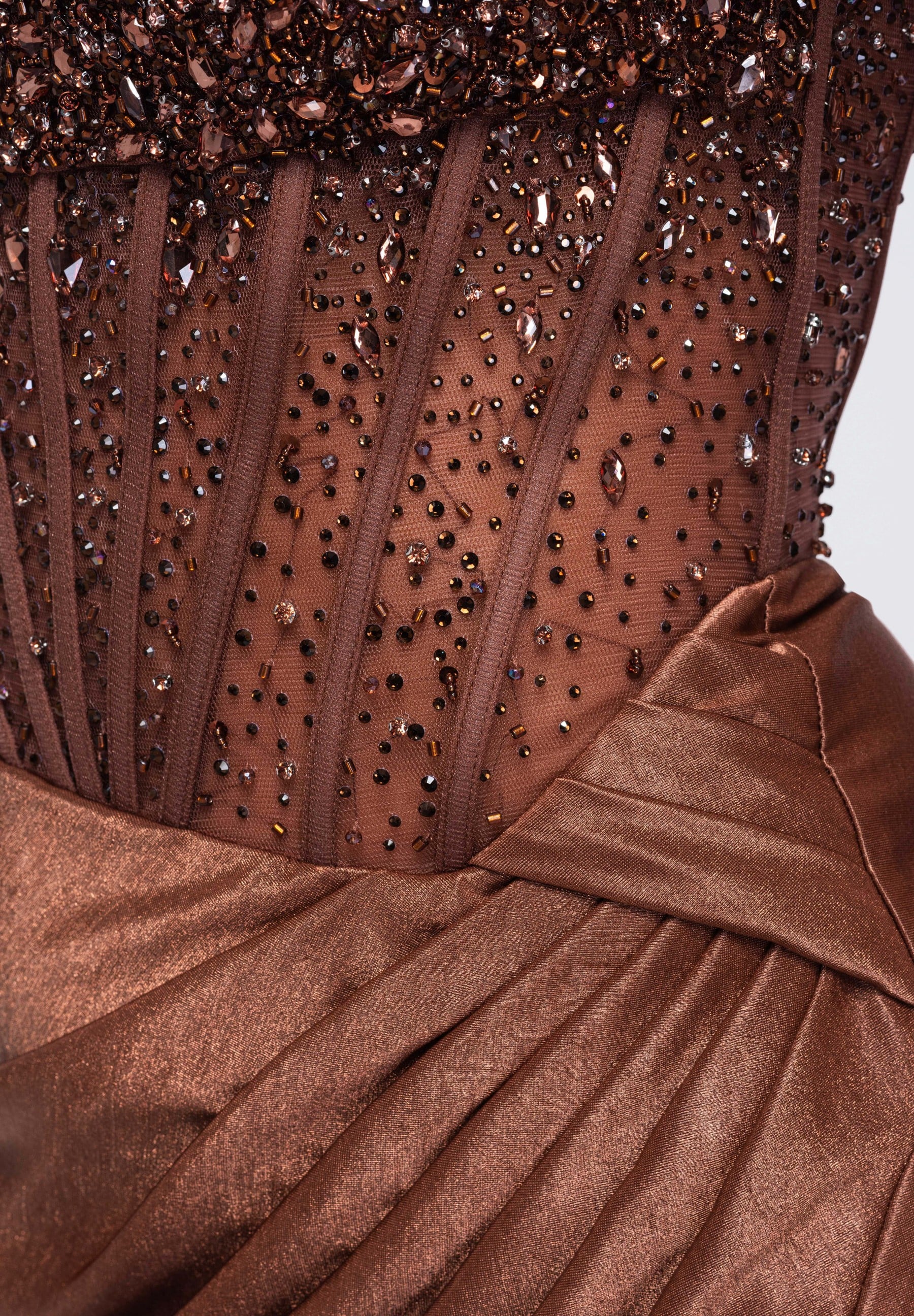 Evening dress brown — 7