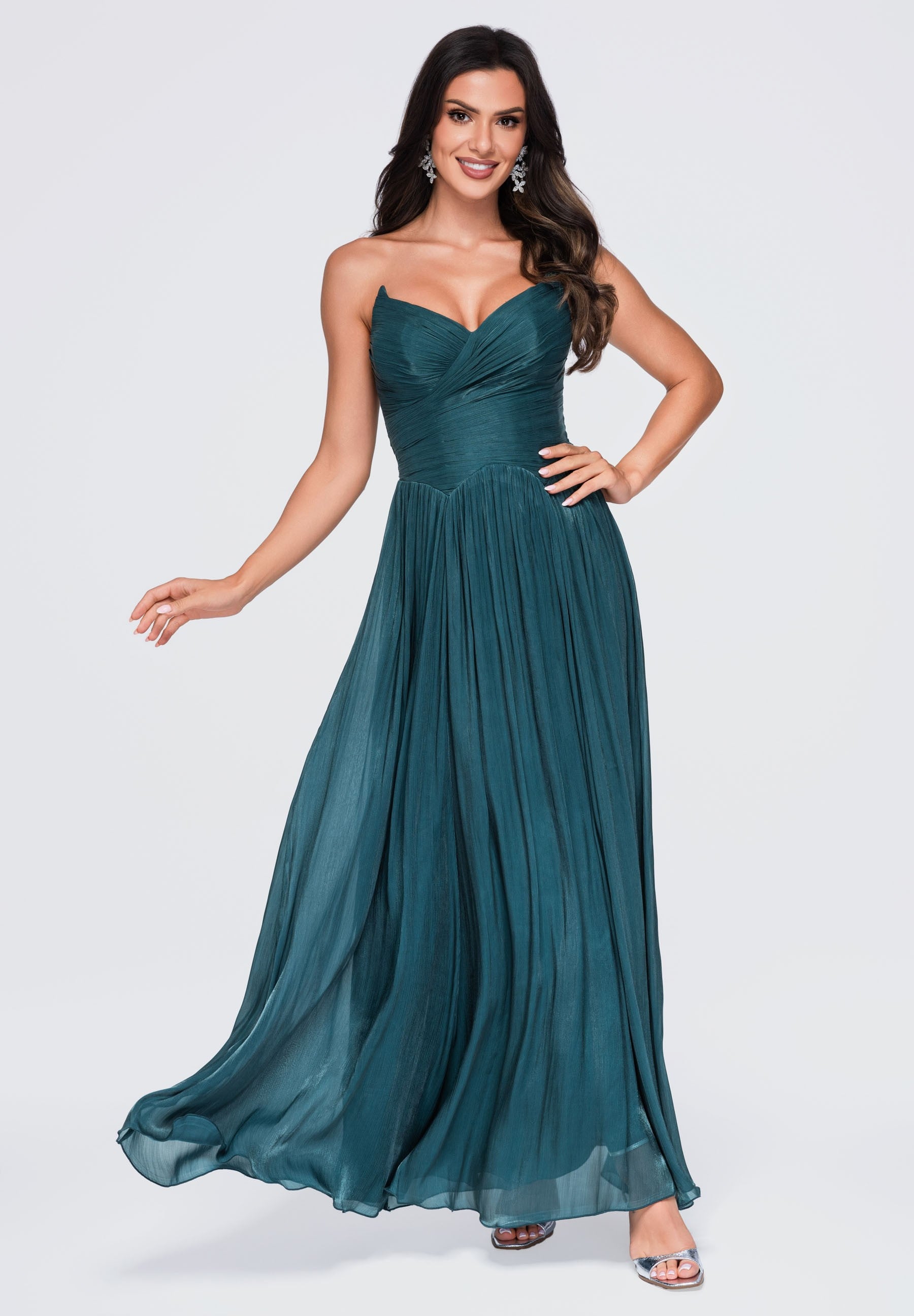 Evening dress bottle green — 3