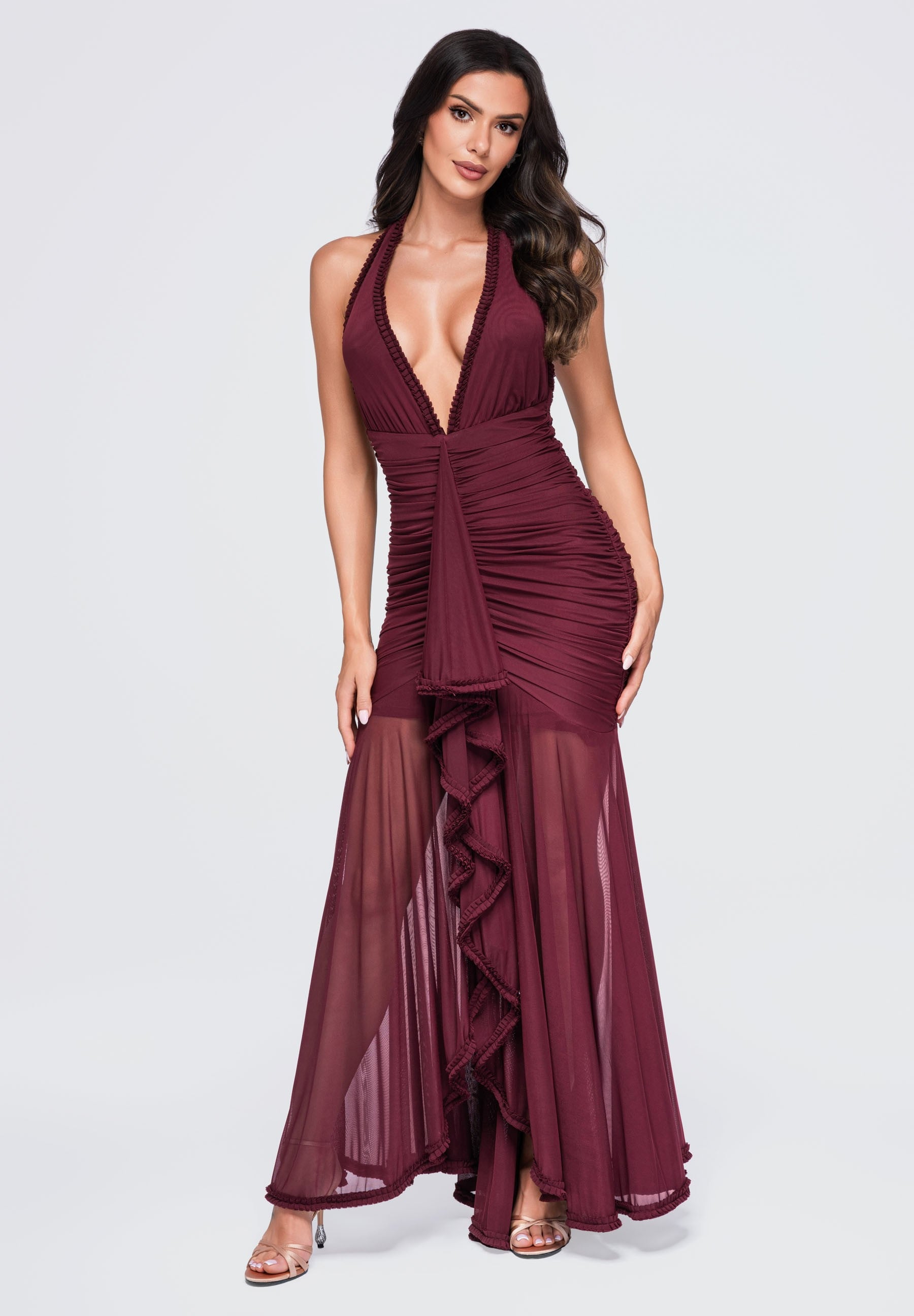 Evening dress burgundy — 3