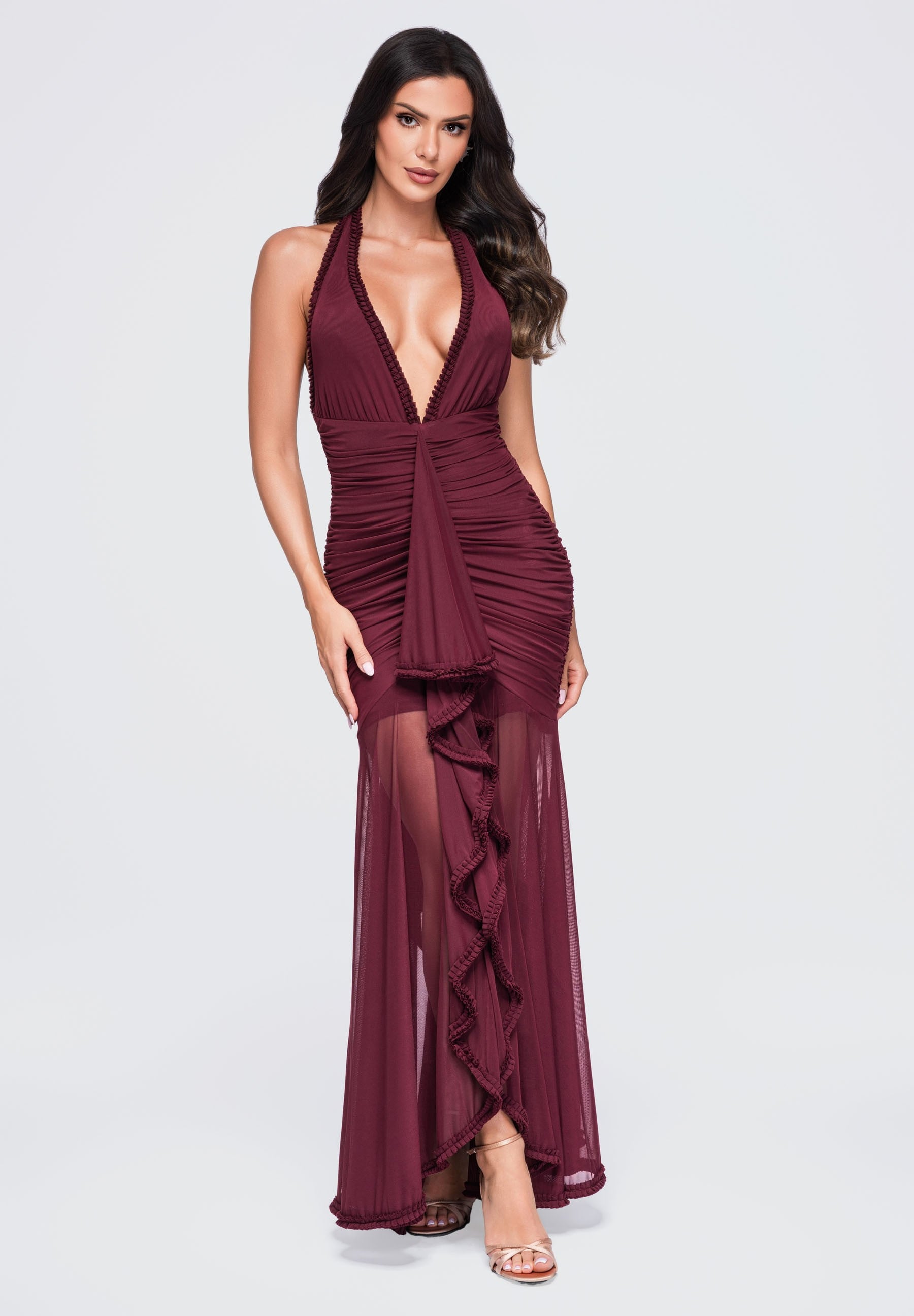 Evening dress burgundy — 7