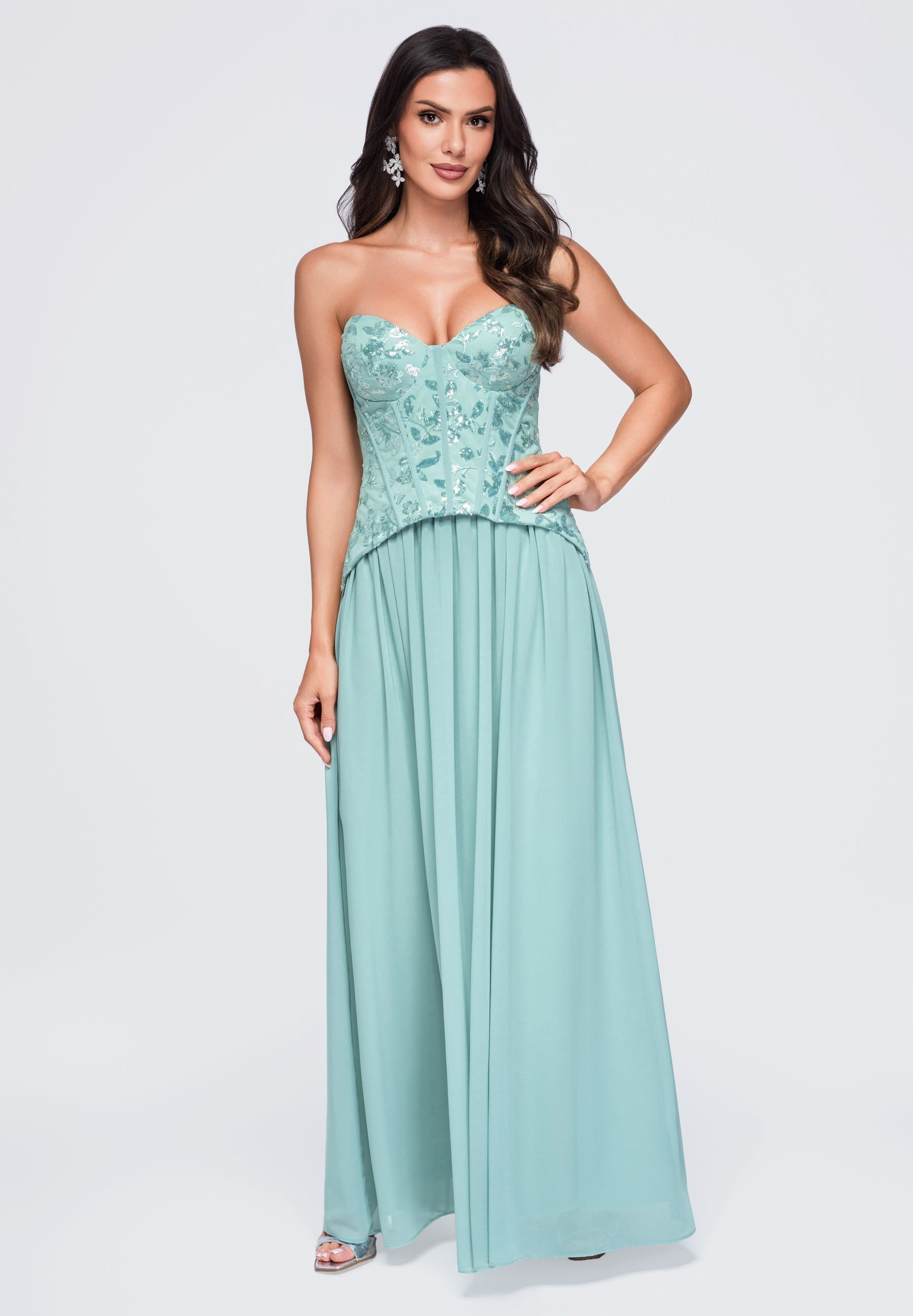 Evening dress sage — 1