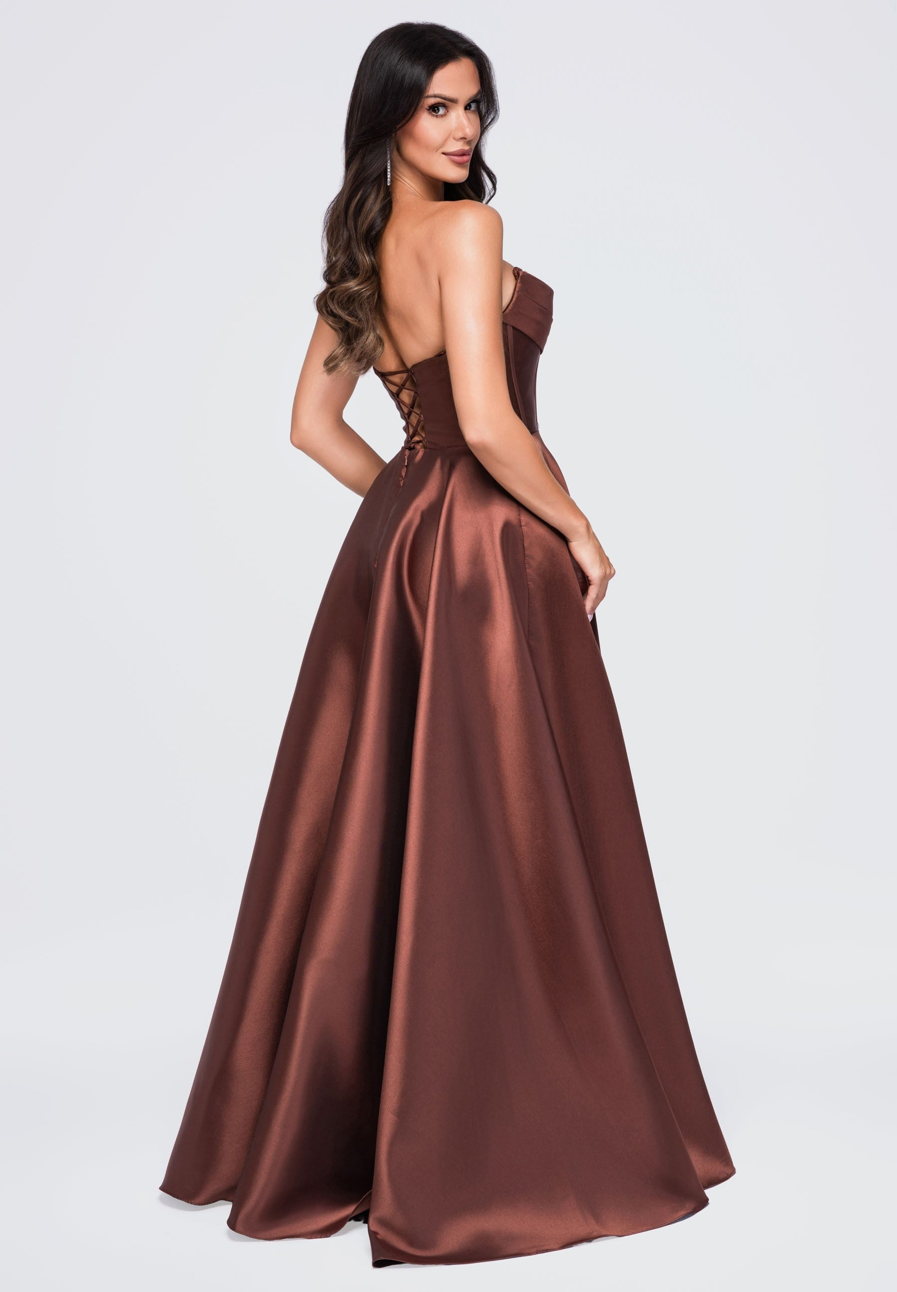 Evening dress brown — 2