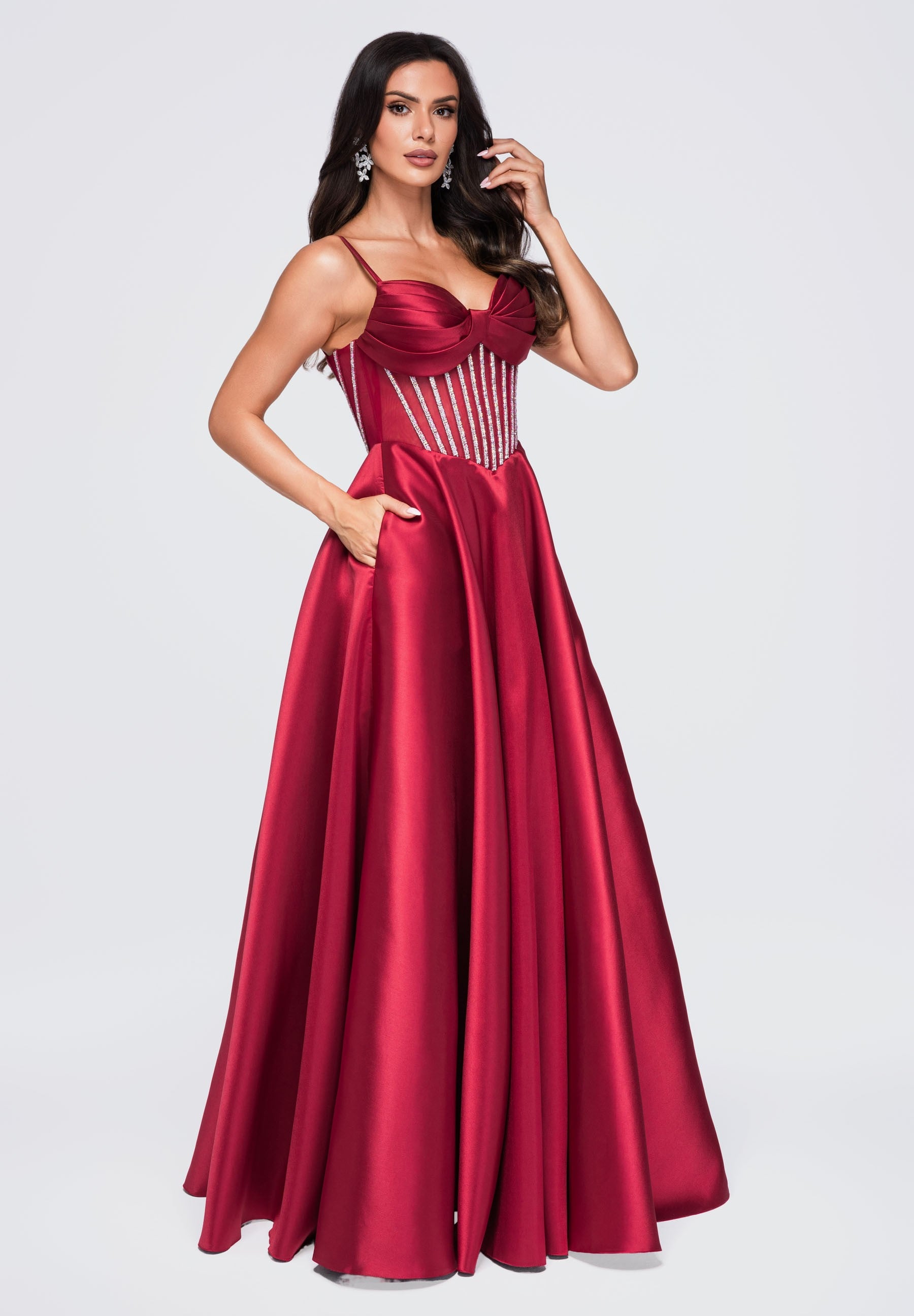 Evening dress burgundy — 3