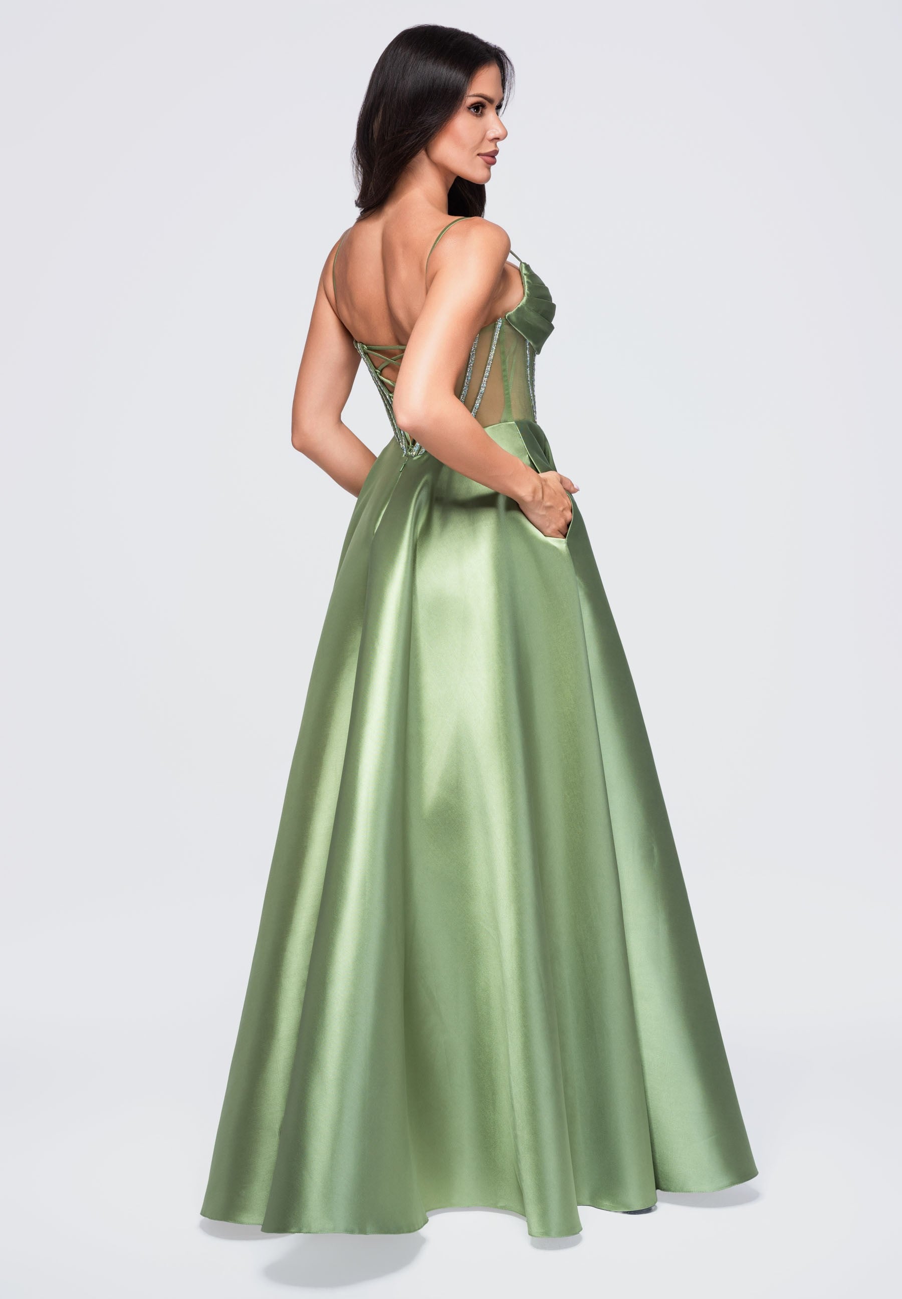 Evening dress sage — 2