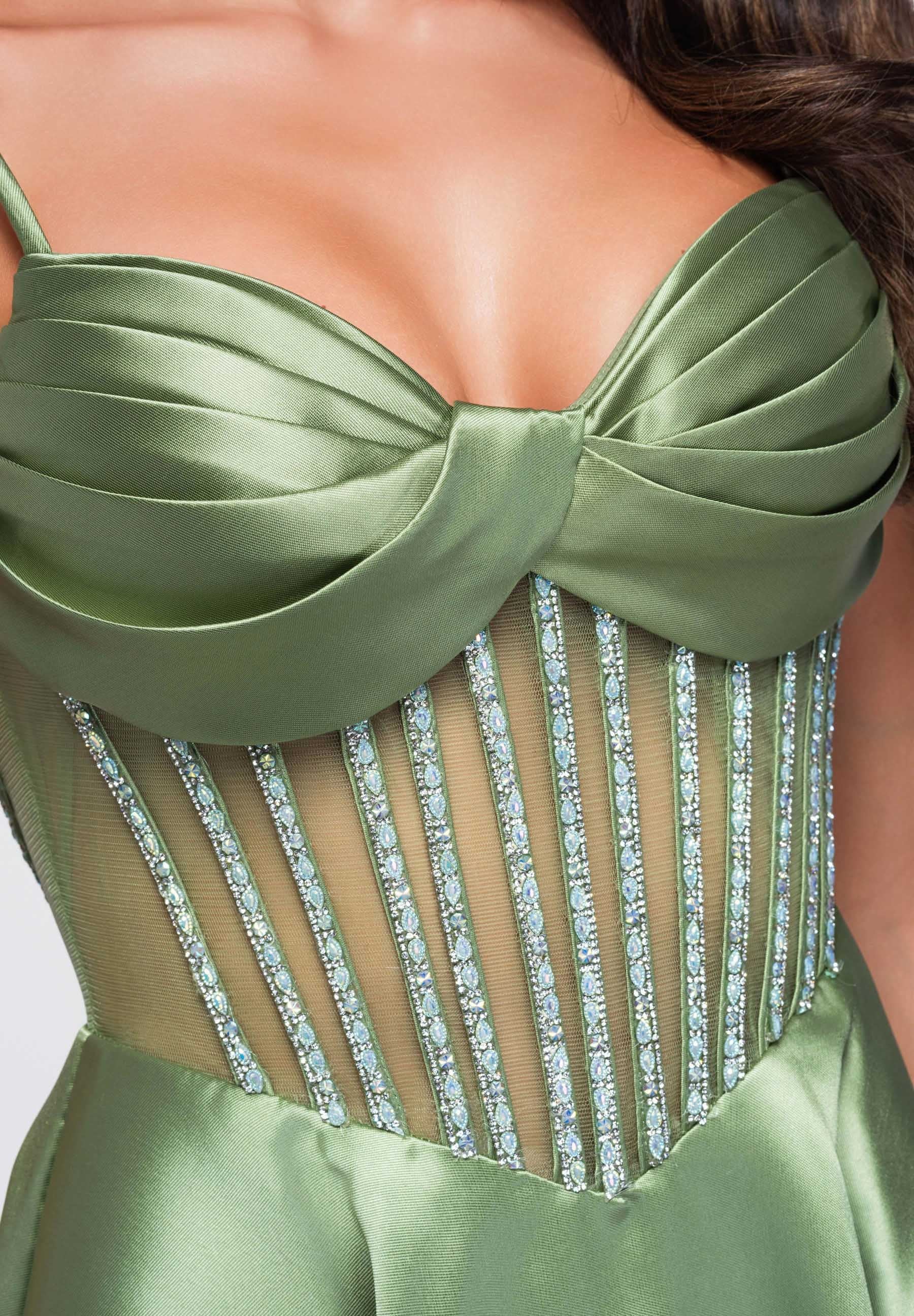 Evening dress sage — 4