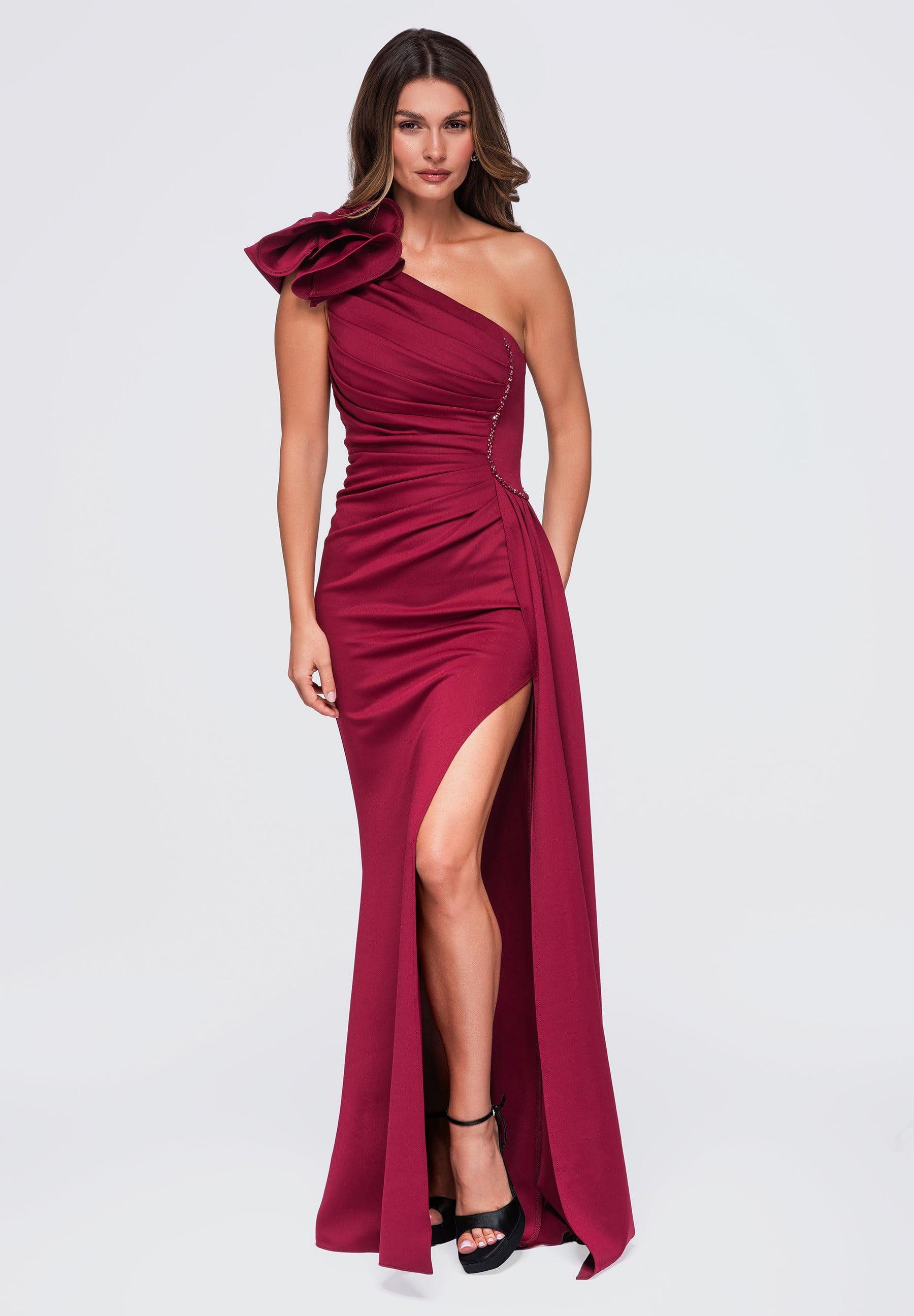Evening dress burgundy — 1