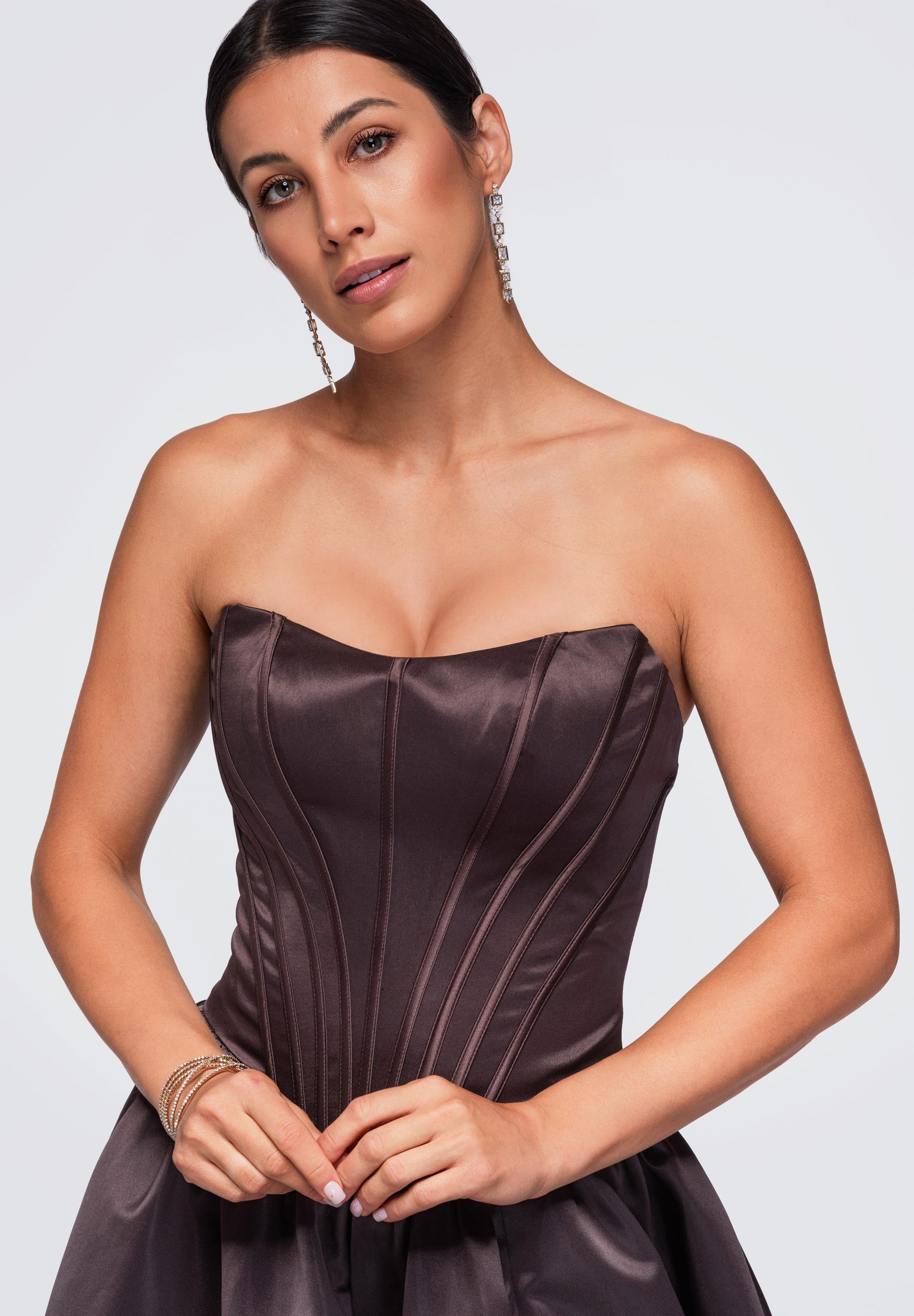 Evening dress brown — 2