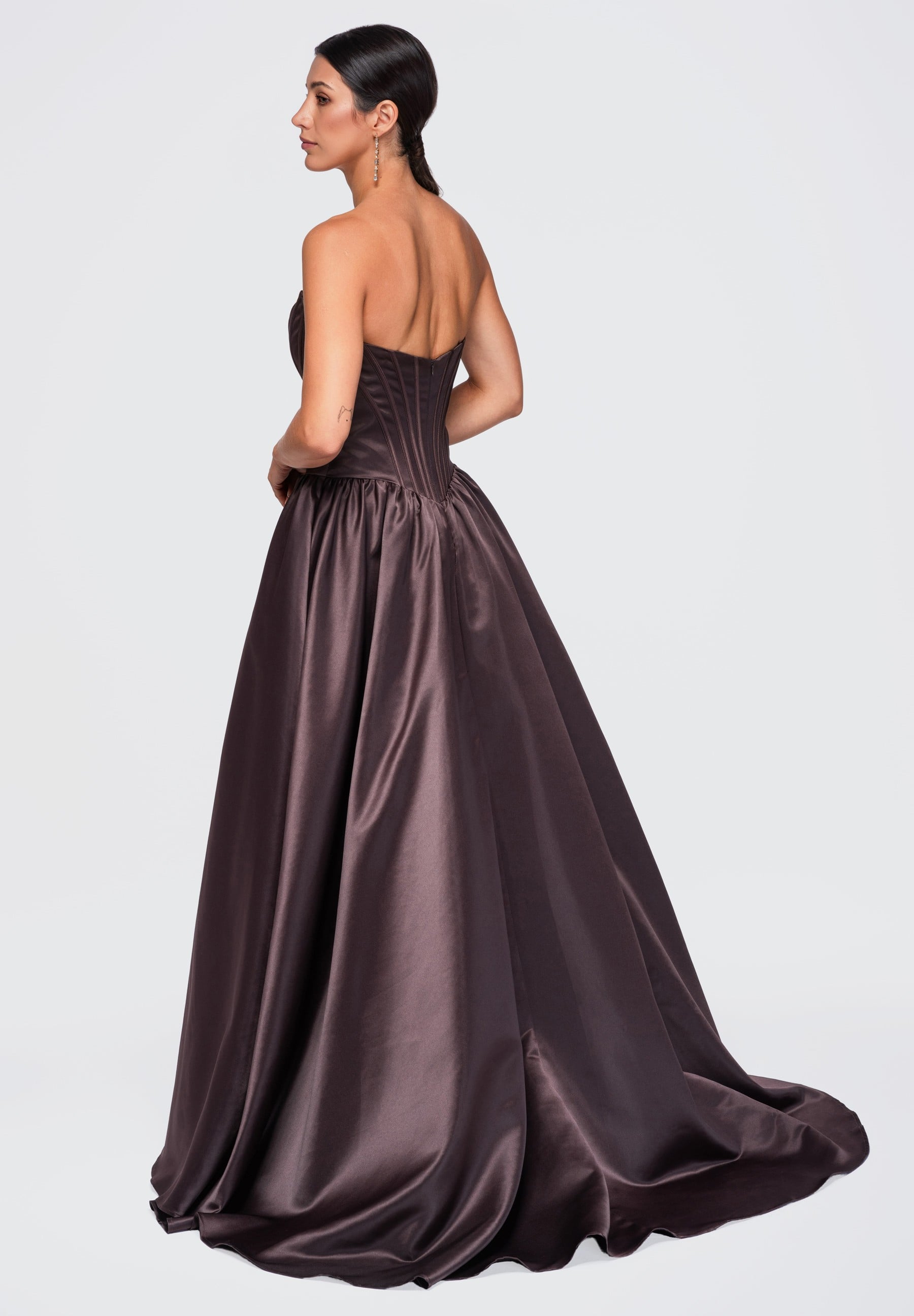 Evening dress brown — 4