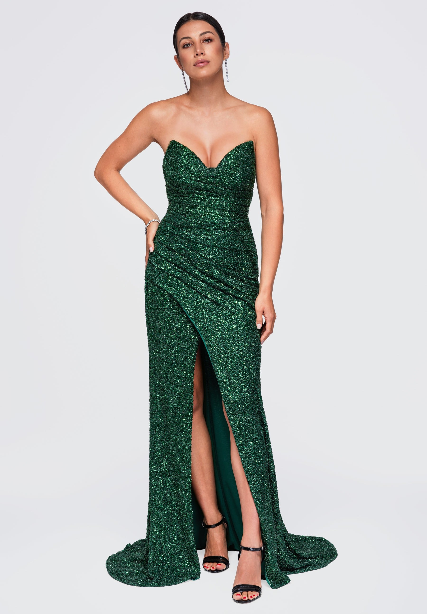 Evening dress green — 1