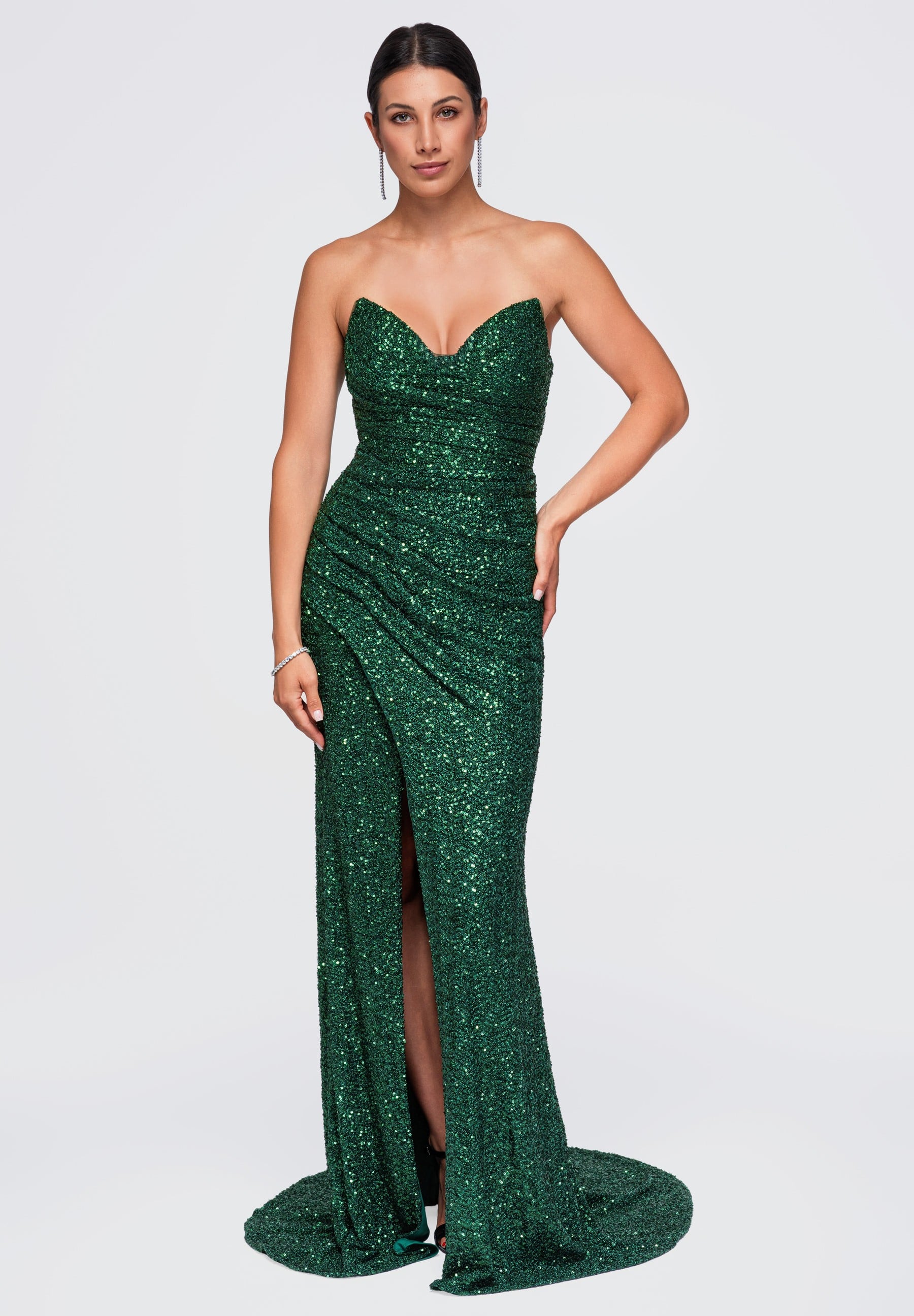 Evening dress green — 3